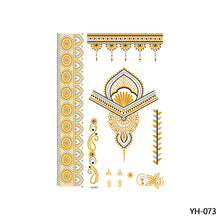Load image into Gallery viewer, Hot Stamping Waterproof Tattoo Stickers Temporary Body Art Creative Tattoo Sticker Dream Catcher Wings Men Full Skull Totem Tattoo