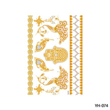 Load image into Gallery viewer, Hot Stamping Waterproof Tattoo Stickers Temporary Body Art Creative Tattoo Sticker Dream Catcher Wings Men Full Skull Totem Tattoo