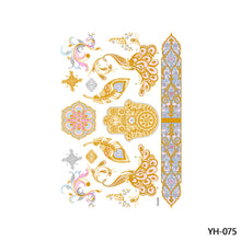 Load image into Gallery viewer, Hot Stamping Waterproof Tattoo Stickers Temporary Body Art Creative Tattoo Sticker Dream Catcher Wings Men Full Skull Totem Tattoo