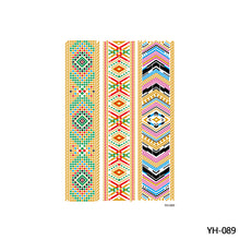 Load image into Gallery viewer, Waterproof Bronzing Tattoo Stickers Hot Silver Metal Tattoo Stickers Dream Catcher Wings Men Full Skull Totem Tattoo Sticker