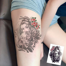 Load image into Gallery viewer, Arm Wolf Head Condor Rich Fish Qinglong Geisha Tattoo Stickers Big Flower Arm Tattoo Stickers Totem Tattoo Stickers