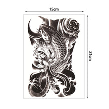 Load image into Gallery viewer, Arm Wolf Head Condor Rich Fish Qinglong Geisha Tattoo Stickers Big Flower Arm Tattoo Stickers Totem Tattoo Stickers