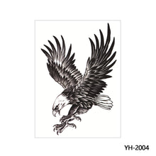 Load image into Gallery viewer, Arm Wolf Head Condor Rich Fish Qinglong Geisha Tattoo Stickers Big Flower Arm Tattoo Stickers Totem Tattoo Stickers