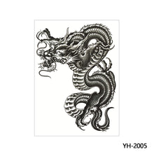 Load image into Gallery viewer, Arm Wolf Head Condor Rich Fish Qinglong Geisha Tattoo Stickers Big Flower Arm Tattoo Stickers Totem Tattoo Stickers