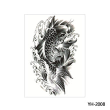 Load image into Gallery viewer, Arm Wolf Head Condor Rich Fish Qinglong Geisha Tattoo Stickers Big Flower Arm Tattoo Stickers Totem Tattoo Stickers