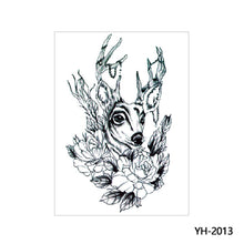 Load image into Gallery viewer, Arm Wolf Head Condor Rich Fish Qinglong Geisha Tattoo Stickers Big Flower Arm Tattoo Stickers Totem Tattoo Stickers