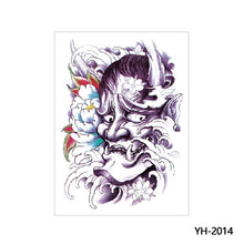 Load image into Gallery viewer, Arm Wolf Head Condor Rich Fish Qinglong Geisha Tattoo Stickers Big Flower Arm Tattoo Stickers Totem Tattoo Stickers