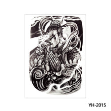 Load image into Gallery viewer, Arm Wolf Head Condor Rich Fish Qinglong Geisha Tattoo Stickers Big Flower Arm Tattoo Stickers Totem Tattoo Stickers