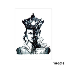Load image into Gallery viewer, Arm Wolf Head Condor Rich Fish Qinglong Geisha Tattoo Stickers Big Flower Arm Tattoo Stickers Totem Tattoo Stickers