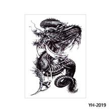 Load image into Gallery viewer, Arm Wolf Head Condor Rich Fish Qinglong Geisha Tattoo Stickers Big Flower Arm Tattoo Stickers Totem Tattoo Stickers