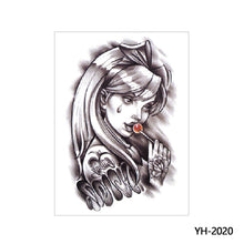 Load image into Gallery viewer, Arm Wolf Head Condor Rich Fish Qinglong Geisha Tattoo Stickers Big Flower Arm Tattoo Stickers Totem Tattoo Stickers