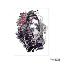Load image into Gallery viewer, Arm Wolf Head Condor Rich Fish Qinglong Geisha Tattoo Stickers Big Flower Arm Tattoo Stickers Totem Tattoo Stickers