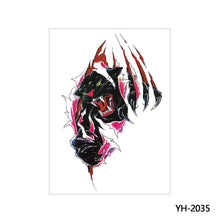 Load image into Gallery viewer, Arm Wolf Head Condor Rich Fish Qinglong Geisha Tattoo Stickers Big Flower Arm Tattoo Stickers Totem Tattoo Stickers