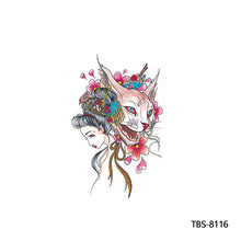 Load image into Gallery viewer, Arm Sleeve Tattoo Waterproof Temporary Body Art Creative Tattoo Sticker Lion Wild Wolf Tiger Men Full Skull Totem Tattoo Stickers