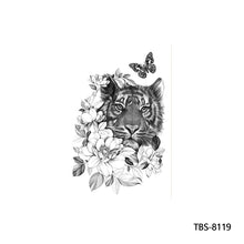 Load image into Gallery viewer, Arm Sleeve Tattoo Waterproof Temporary Body Art Creative Tattoo Sticker Lion Wild Wolf Tiger Men Full Skull Totem Tattoo Stickers