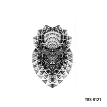 Load image into Gallery viewer, Arm Sleeve Tattoo Waterproof Temporary Body Art Creative Tattoo Sticker Lion Wild Wolf Tiger Men Full Skull Totem Tattoo Stickers