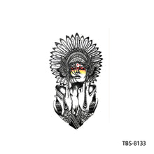 Load image into Gallery viewer, Arm Sleeve Tattoo Waterproof Temporary Body Art Creative Tattoo Sticker Rose Colorful Men Full Skull Totem Tattoo Stickers