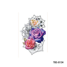 Load image into Gallery viewer, Arm Sleeve Tattoo Waterproof Temporary Body Art Creative Tattoo Sticker Rose Colorful Men Full Skull Totem Tattoo Stickers