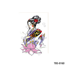 Load image into Gallery viewer, Arm Sleeve Tattoo Waterproof Temporary Body Art Creative Tattoo Sticker Rose Colorful Men Full Skull Totem Tattoo Stickers