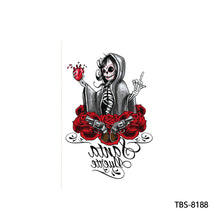 Load image into Gallery viewer, Creative Arm Sleeve Tattoo Temporary Body Art Tattoo Sticker Waterproof Rose Colorful Men Full Skull Totem Tattoo Stickers