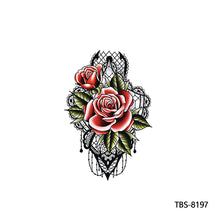 Load image into Gallery viewer, Creative Arm Sleeve Tattoo Temporary Body Art Tattoo Sticker Waterproof Rose Colorful Men Full Skull Totem Tattoo Stickers