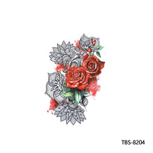 Load image into Gallery viewer, Creative Arm Sleeve Tattoo Temporary Body Art Tattoo Sticker Waterproof Rose Colorful Men Full Skull Totem Tattoo Stickers