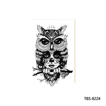 Load image into Gallery viewer, Flower Arm Tattoo Stickers Animal Simulation Tattoo Stickers Men Lion Wild Wolf Tiger Full Skull Totem Tattoo Stickers