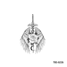 Load image into Gallery viewer, Flower Arm Tattoo Stickers Animal Simulation Tattoo Stickers Men Lion Wild Wolf Tiger Full Skull Totem Tattoo Stickers