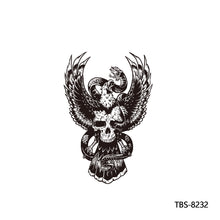 Load image into Gallery viewer, Flower Arm Tattoo Stickers Animal Simulation Tattoo Stickers Men Lion Wild Wolf Tiger Full Skull Totem Tattoo Stickers