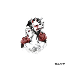 Load image into Gallery viewer, Flower Arm Tattoo Stickers Animal Simulation Tattoo Stickers Men Lion Wild Wolf Tiger Full Skull Totem Tattoo Stickers