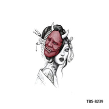 Load image into Gallery viewer, Flower Arm Tattoo Stickers Animal Simulation Tattoo Stickers Men Lion Wild Wolf Tiger Full Skull Totem Tattoo Stickers