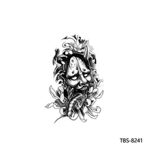 Load image into Gallery viewer, Flower Arm Tattoo Stickers Animal Simulation Tattoo Stickers Men Lion Wild Wolf Tiger Full Skull Totem Tattoo Stickers