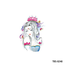 Load image into Gallery viewer, Flower Arm Tattoo Stickers Animal Simulation Tattoo Stickers Men Lion Wild Wolf Tiger Full Skull Totem Tattoo Stickers
