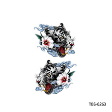 Load image into Gallery viewer, Creative Flower Arm Tattoo Stickers Animal Simulation Tattoo Stickers Men Lion Wild Wolf Tiger Full Skull Totem Tattoo Stickers