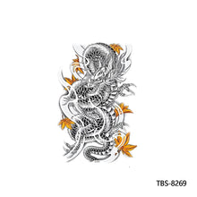 Load image into Gallery viewer, Creative Flower Arm Tattoo Stickers Animal Simulation Tattoo Stickers Men Lion Wild Wolf Tiger Full Skull Totem Tattoo Stickers