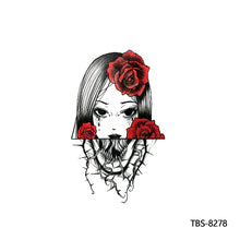 Load image into Gallery viewer, Creative Flower Arm Tattoo Stickers Animal Simulation Tattoo Stickers Men Lion Wild Wolf Tiger Full Skull Totem Tattoo Stickers
