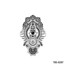 Load image into Gallery viewer, Creative Flower Arm Tattoo Stickers Animal Simulation Tattoo Stickers Men Lion Wild Wolf Tiger Full Skull Totem Tattoo Stickers