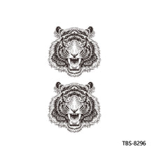 Load image into Gallery viewer, Creative Flower Arm Tattoo Stickers Sketch Flower Skull Tattoo Stickers Men Lion Wild Wolf Tiger Full Skull Totem Tattoo Stickers