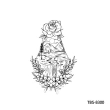 Load image into Gallery viewer, Creative Flower Arm Tattoo Stickers Sketch Flower Skull Tattoo Stickers Men Lion Wild Wolf Tiger Full Skull Totem Tattoo Stickers