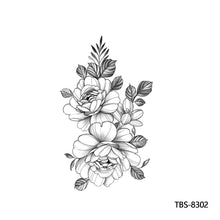 Load image into Gallery viewer, Creative Flower Arm Tattoo Stickers Sketch Flower Skull Tattoo Stickers Men Lion Wild Wolf Tiger Full Skull Totem Tattoo Stickers