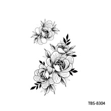 Load image into Gallery viewer, Creative Flower Arm Tattoo Stickers Sketch Flower Skull Tattoo Stickers Men Lion Wild Wolf Tiger Full Skull Totem Tattoo Stickers