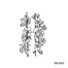 Load image into Gallery viewer, Creative Flower Arm Tattoo Stickers Sketch Flower Skull Tattoo Stickers Men Lion Wild Wolf Tiger Full Skull Totem Tattoo Stickers