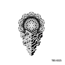 Load image into Gallery viewer, Creative Flower Arm Tattoo Stickers Sketch Flower Skull Tattoo Stickers Men Lion Wild Wolf Tiger Full Skull Totem Tattoo Stickers