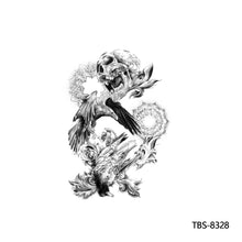 Load image into Gallery viewer, Creative Flower Arm Tattoo Stickers Sketch Flower Skull Tattoo Stickers Men Lion Wild Wolf Tiger Full Skull Totem Tattoo Stickers