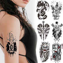 Load image into Gallery viewer, Creative Flower Arm Tattoo Stickers Sketch Skull Tattoo Stickers Fashion Men Snake Wild Wolf Tiger Full Skull Totem Tattoo Stickers