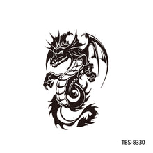 Load image into Gallery viewer, Creative Flower Arm Tattoo Stickers Sketch Skull Tattoo Stickers Fashion Men Snake Wild Wolf Tiger Full Skull Totem Tattoo Stickers