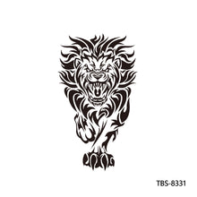 Load image into Gallery viewer, Creative Flower Arm Tattoo Stickers Sketch Skull Tattoo Stickers Fashion Men Snake Wild Wolf Tiger Full Skull Totem Tattoo Stickers