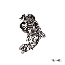Load image into Gallery viewer, Creative Flower Arm Tattoo Stickers Sketch Skull Tattoo Stickers Fashion Men Snake Wild Wolf Tiger Full Skull Totem Tattoo Stickers