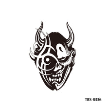 Load image into Gallery viewer, Creative Flower Arm Tattoo Stickers Sketch Skull Tattoo Stickers Fashion Men Snake Wild Wolf Tiger Full Skull Totem Tattoo Stickers