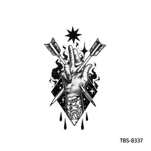 Load image into Gallery viewer, Creative Flower Arm Tattoo Stickers Sketch Skull Tattoo Stickers Fashion Men Snake Wild Wolf Tiger Full Skull Totem Tattoo Stickers